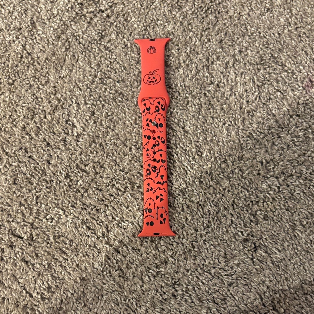 Orange Halloween Silicone Wristband